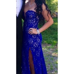 Blue prom dress